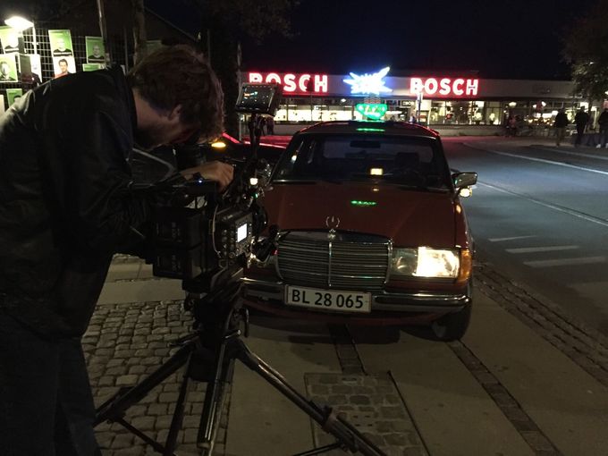 Den gamle Taxa til filmoptagelser.